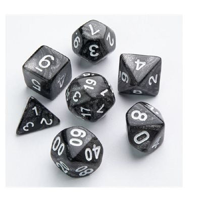 Gamegenic Galaxy Series - Moon - RPG Dice Set (7pcs)